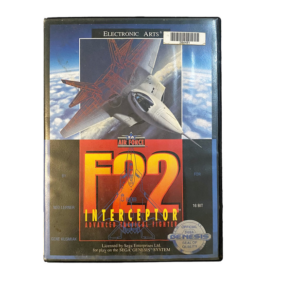 F22 Interceptor (Sega Genesis, 1991) COMPLETE -With Manual - Picture 1 of 9